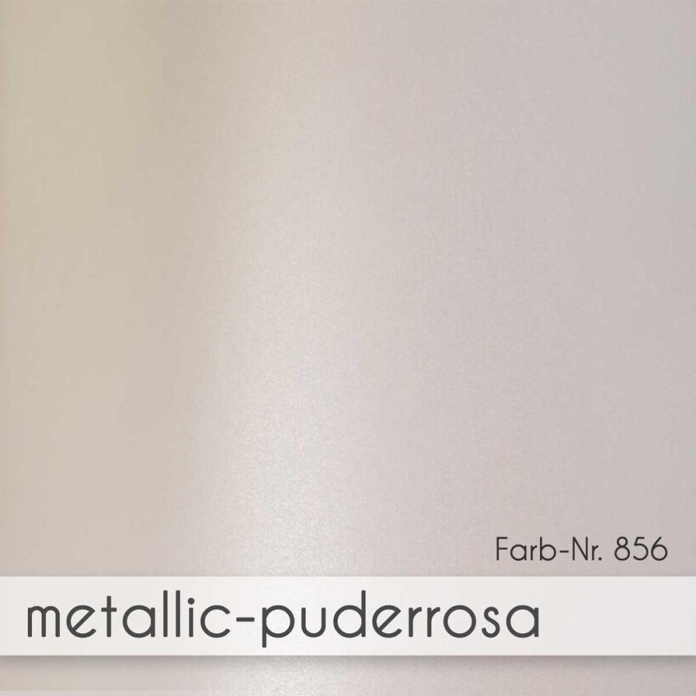 Passepartoutkarte rechteck 3-Fach DIN B6 in metallic-puderrosa