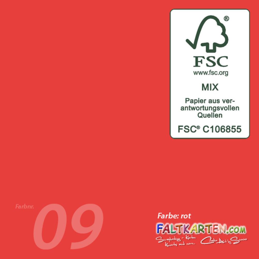 Cardstock "Premium" 12"x12" 240g/m² (30,5 x 30,5cm) in rot